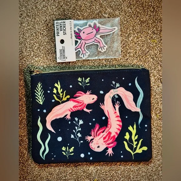 Fuego Axolotl Zip Pouch - Picture 1 of 1